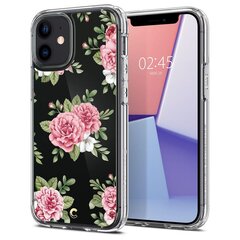 Spigen Cyrill Cecile iPhone 12 mini pink floral kaina ir informacija | Telefono dėklai | pigu.lt
