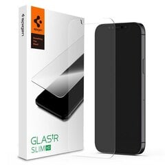 Spigen Glass.Tr Slim apsauginis stiklas skirtas Iphone 12 Pro Max kaina ir informacija | Apsauginės plėvelės telefonams | pigu.lt