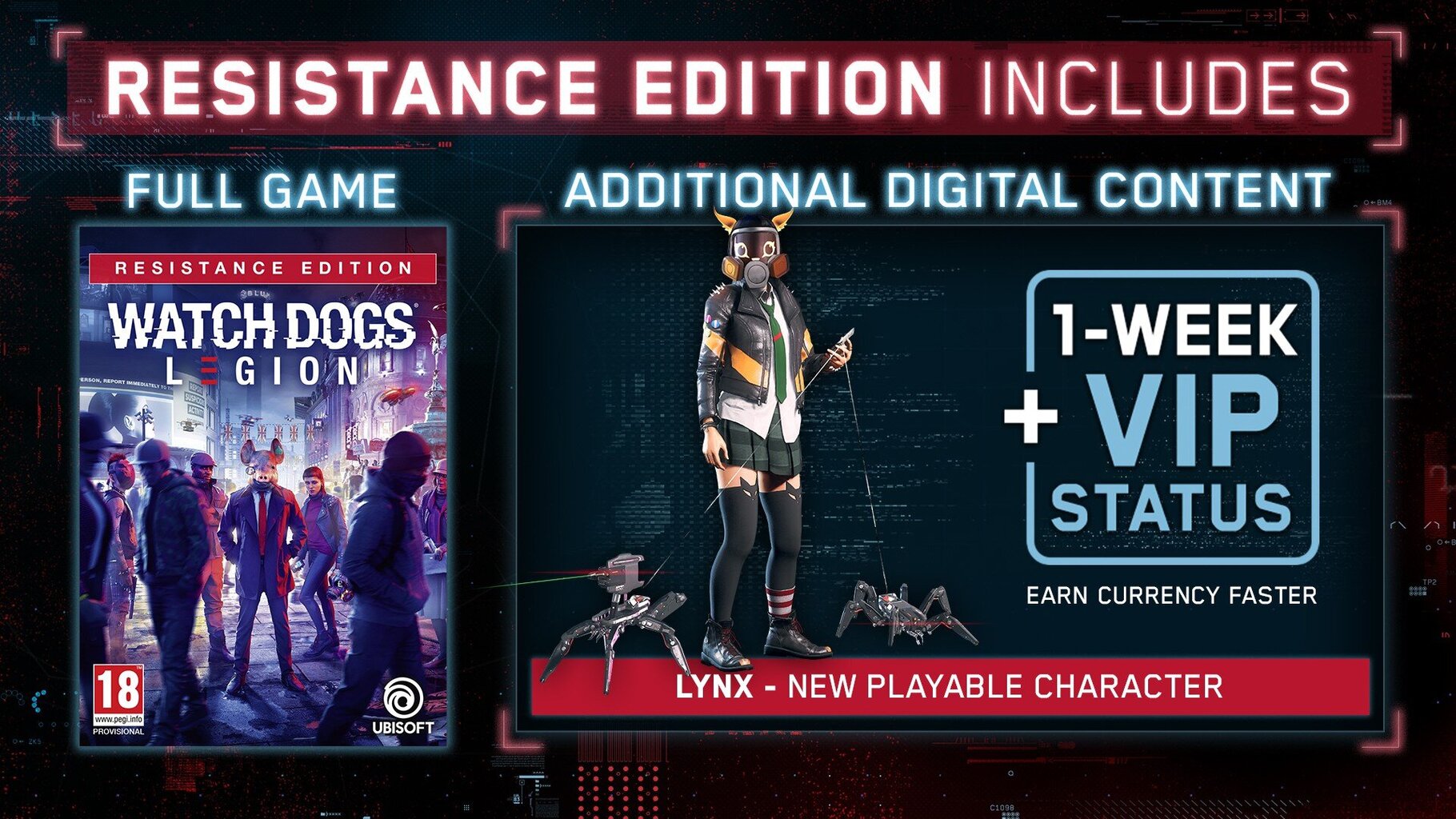 Watch Dogs Legion Resistance Edition + Preorder Bonus PS4 kaina ir informacija | Kompiuteriniai žaidimai | pigu.lt
