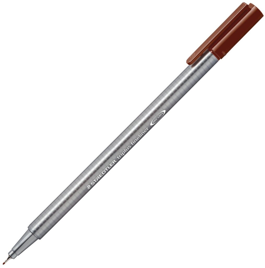 Rašiklis Staedtler Triplus Fineliner, 0.3 mm, rudas kaina ir informacija | Rašymo priemonės | pigu.lt