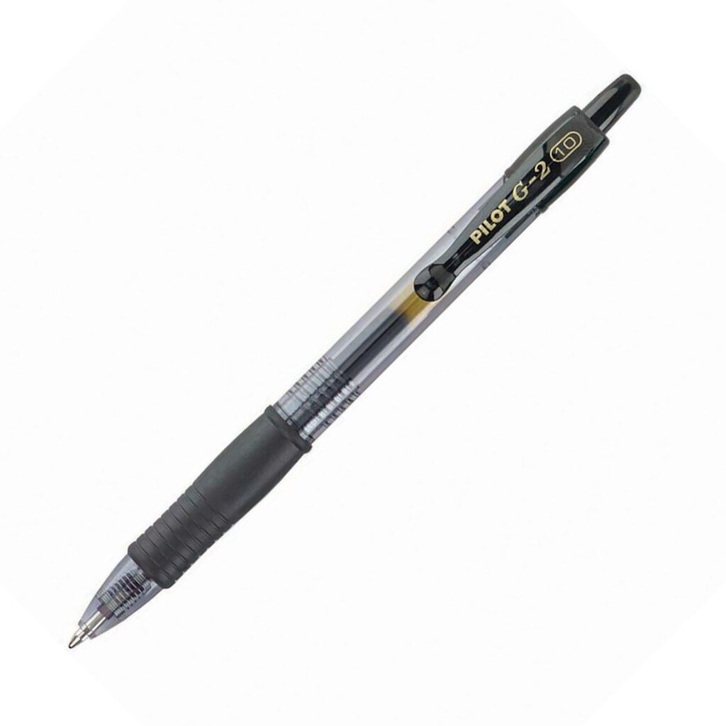 Automatinis gelinis rašiklis Pilot G2, 0.5 mm, juodas kaina ir informacija | Rašymo priemonės | pigu.lt