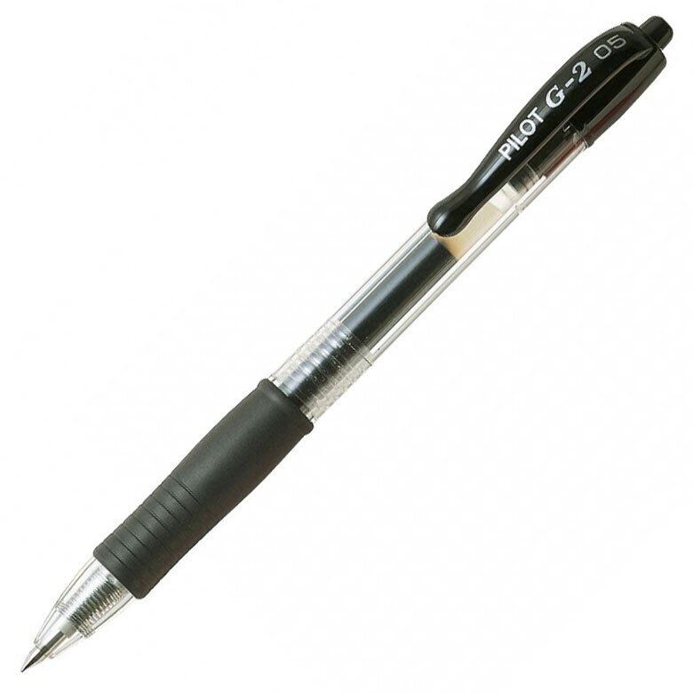 Automatinis gelinis rašiklis Pilot G2, 0.7 mm, juodas цена и информация | Rašymo priemonės | pigu.lt