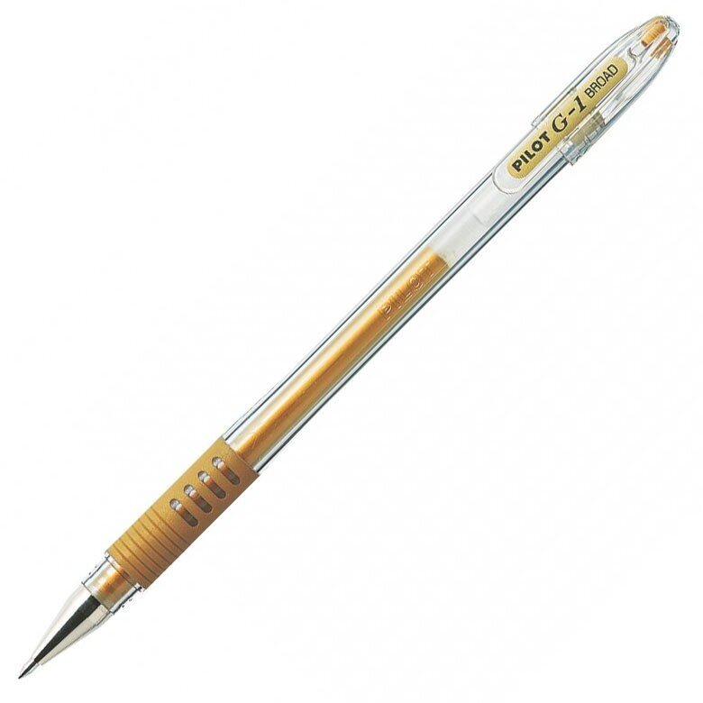 Gelinis rašiklis Pilot G-1 Grip, 1/0.48 mm, auksinis kaina ir informacija | Rašymo priemonės | pigu.lt