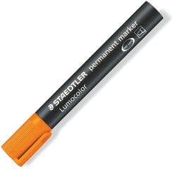 Permanentinis žymeklis Staedtler Lumcolor, apvali galvutė, 2-5 mm, oranžinis цена и информация | Письменные принадлежности | pigu.lt