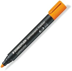 Permanentinis žymeklis Staedtler Lumcolor, apvali galvutė, 2-5 mm, oranžinis цена и информация | Письменные принадлежности | pigu.lt
