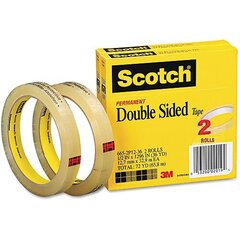 Dvipusė lipni juostelė Scotch, 12 mm x 22,8 m kaina ir informacija | Kanceliarinės prekės | pigu.lt