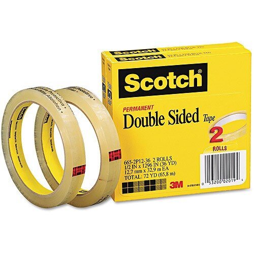 Dvipusė lipni juostelė Scotch, 12 mm x 22,8 m kaina ir informacija | Kanceliarinės prekės | pigu.lt