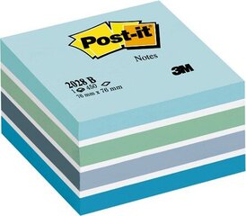 Lipnių lapelių kubas Post-It Blue pastel, 76x76 mm, 450 lapelių цена и информация | Тетради и бумажные товары | pigu.lt