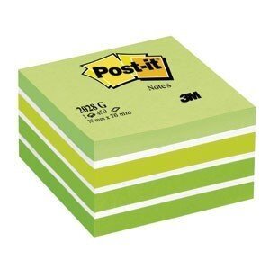 Lipnių lapelių kubas Post-It Green pastel, 76x76 mm, 450 lapelių kaina ir informacija | Sąsiuviniai ir popieriaus prekės | pigu.lt