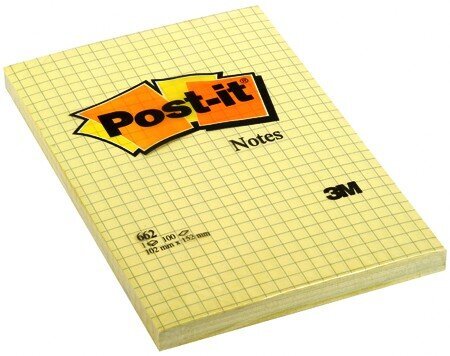 Lipnūs lapeliai užrašams Post-It Notes, 102x152 mm, 100 lapelių цена и информация | Sąsiuviniai ir popieriaus prekės | pigu.lt