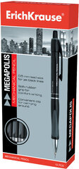 Automatinis pieštukas Erich Krause Megapolis, 0,5 mm, pilkas korpusas цена и информация | Письменные принадлежности | pigu.lt
