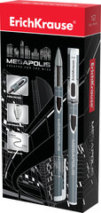 Гелевая ручка Erich Krause Megapolis Gel, 0,5 мм, черная цена и информация | Письменные принадлежности | pigu.lt