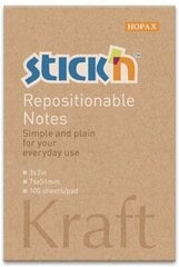 Lipnūs lapeliai Stick´N Kraft, 76x51 mm, 100 lapelių kaina ir informacija | Sąsiuviniai ir popieriaus prekės | pigu.lt