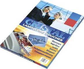 Laminavimo vokeliai, 80x111mm, 100vnt, skaidrūs kaina ir informacija | Kanceliarinės prekės | pigu.lt