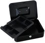 Dėžutė pinigams Forpus, 250x170x75 mm, juoda kaina ir informacija | Seifai | pigu.lt