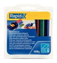 Spalvotos klijų lazdelės blisteryje Rapid Oval, 9,5 mm, 125 g цена и информация | Механические инструменты | pigu.lt