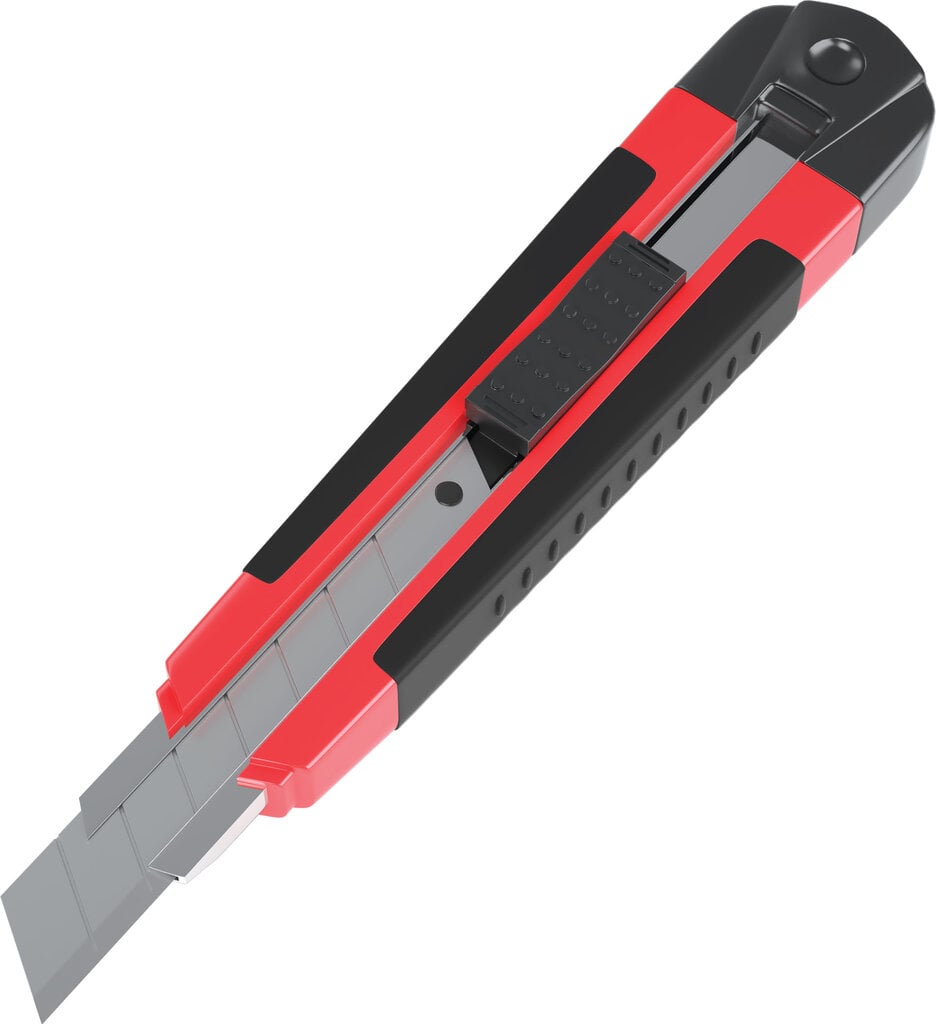 Kanceliarinis peilis su automatiniu ašmenų fiksavimu ErichKrause® Arrow, 18 mm (plastikinėje lizdinėje plokštelėje 1 vnt.) kaina ir informacija | Kanceliarinės prekės | pigu.lt