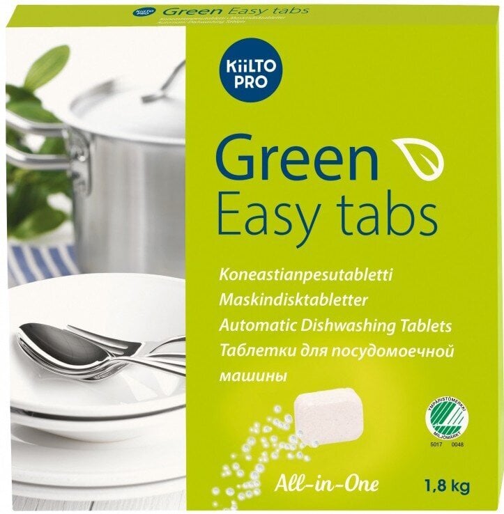 Ekologiškos indaplovių tabletės Kiilto Green Easy Tabs, 100 vnt.x18 g kaina ir informacija | Indų plovimo priemonės | pigu.lt