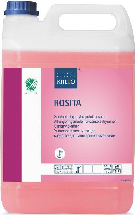 Kiilto ekologiškas sanitarinis valiklis Rosita, koncentruotas, 5 l kaina ir informacija | Valikliai | pigu.lt