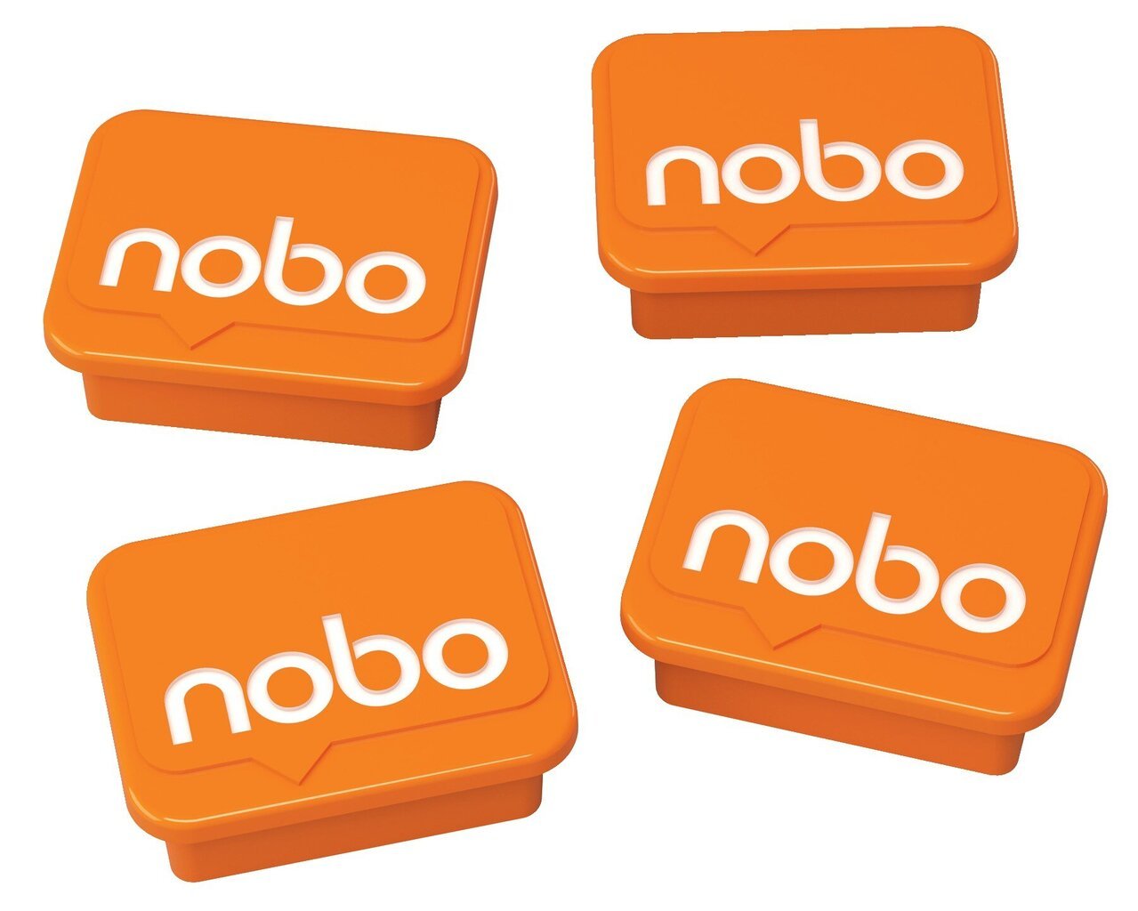 Magnetai Nobo, 18x22mm, oranžiniai, 4 vnt. цена и информация | Kanceliarinės prekės | pigu.lt