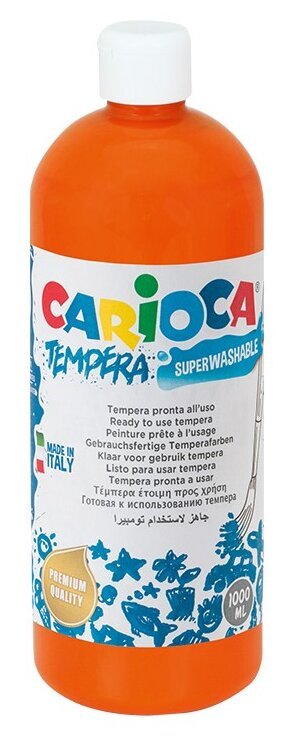 Guašas Carioca, 1000 ml, oranžinis kaina ir informacija | Piešimo, tapybos, lipdymo reikmenys | pigu.lt