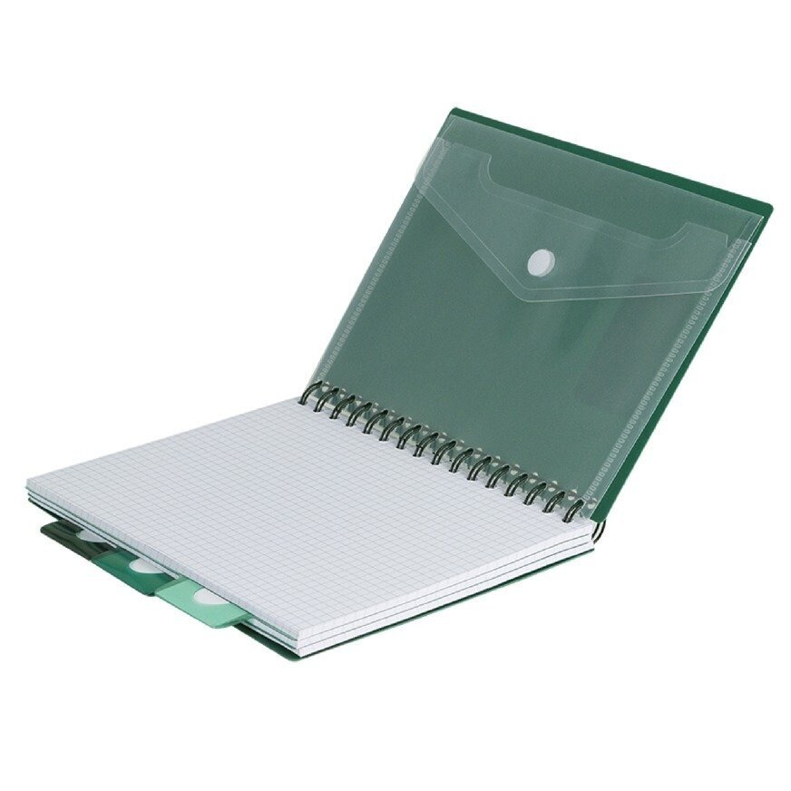 Sąsiuvinis su spirale Coolpack, A5, 200 lapų, langeliais, žalias kaina ir informacija | Sąsiuviniai ir popieriaus prekės | pigu.lt