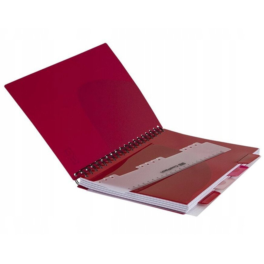 Sąsiuvinis su spirale Coolpack, B5, 200 lapų, langeliais, raudonas цена и информация | Sąsiuviniai ir popieriaus prekės | pigu.lt