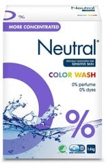 Skalbimo milteliai Neutral Color Wash, 1.188 kg цена и информация | Средства для стирки | pigu.lt