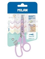 Žirklės su raštais Milan, violetinės, 13.4 cm kaina ir informacija | Kanceliarinės prekės | pigu.lt