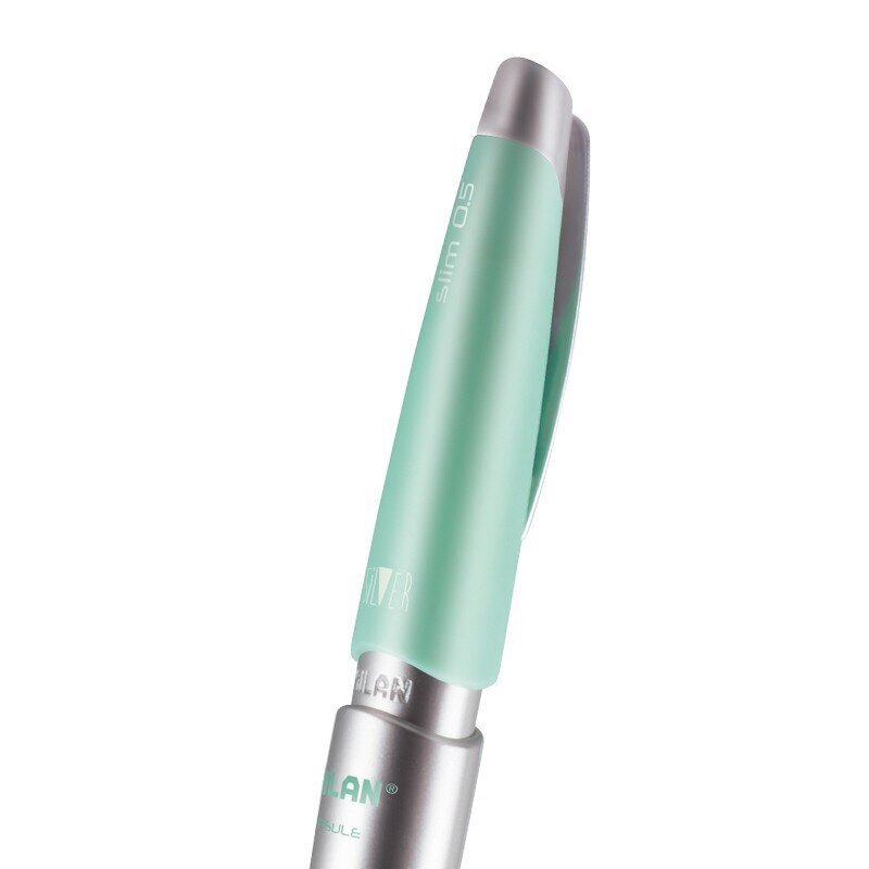 Automatinis pieštukas su trintuku Milan Capsule Slim Silver, 0.5 mm kaina ir informacija | Rašymo priemonės | pigu.lt