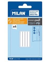 Trintukų papildymai automatiniams pieštukams Milan Capsule Slim Silver, 0.5 mm цена и информация | Канцелярские товары | pigu.lt