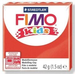 Polimerinis molis vaikams Fimo, raudonos spalvos, 42 g kaina ir informacija | Piešimo, tapybos, lipdymo reikmenys | pigu.lt