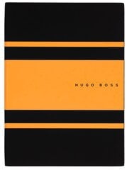 Užrašų knygelė Hugo Boss A5, juoda su oranžinėmis detalėmis цена и информация | Тетради и бумажные товары | pigu.lt