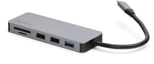 Platinet адаптер USB-C 7in1 4K (45221) цена и информация | Адаптеры, USB-разветвители | pigu.lt