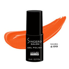 Gelinis nagų lakas "Sincero Salon", 6 ml, SAMBA, 6199 kaina ir informacija | Nagų lakai, stiprintojai | pigu.lt