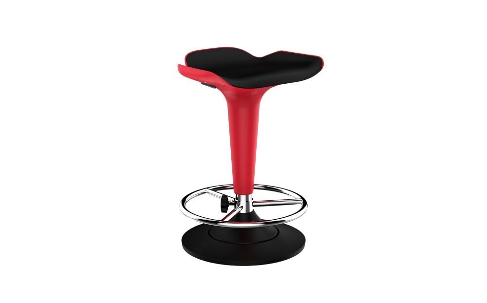 Baro-pusbario kėdė, raudona kaina ir informacija | Virtuvės ir valgomojo kėdės | pigu.lt