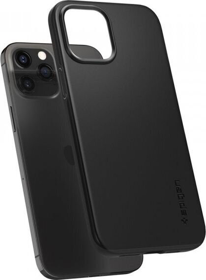 Dėklas Spigen 107480 skirtas iPhone 12, iPhone 12 Pro, juoda kaina ir informacija | Telefono dėklai | pigu.lt