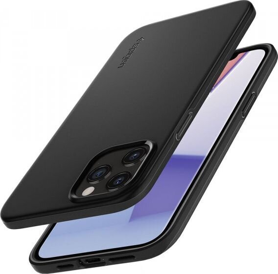 Dėklas Spigen 107480 skirtas iPhone 12, iPhone 12 Pro, juoda kaina ir informacija | Telefono dėklai | pigu.lt