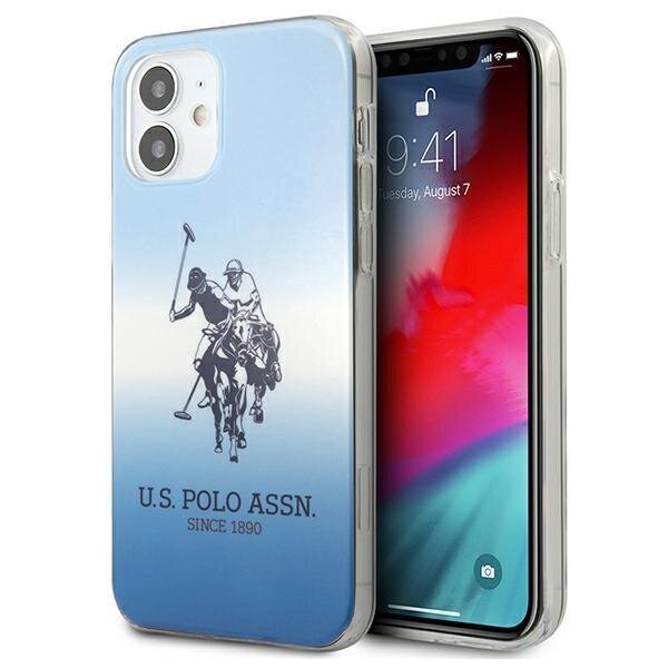 US Polo USHCP12SPCDGBL, skirtas iPhone 12 mini, mėlynas kaina ir informacija | Telefono dėklai | pigu.lt