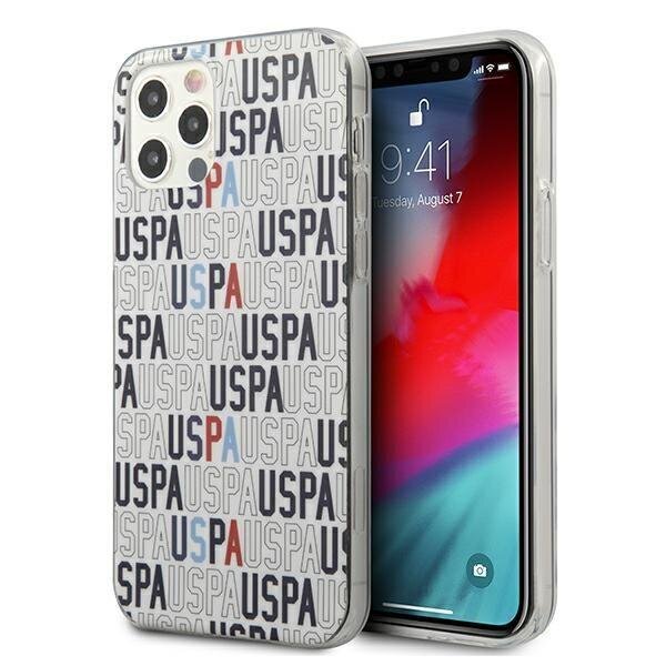 US Polo USHCP12MPCUSPA6, skirtas iPhone 12/12 Pro, baltas kaina ir informacija | Telefono dėklai | pigu.lt
