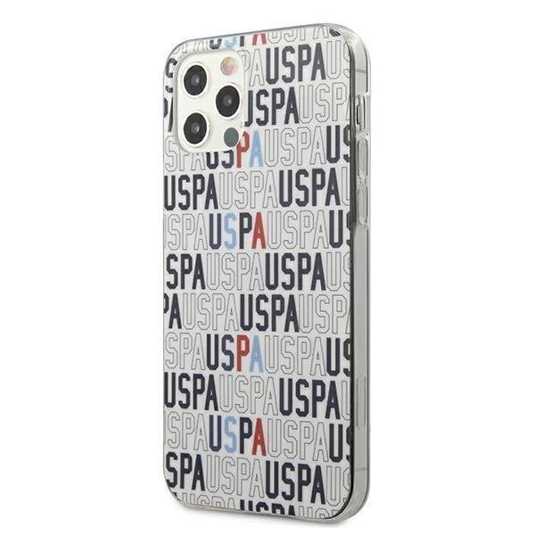 US Polo USHCP12MPCUSPA6, skirtas iPhone 12/12 Pro, baltas kaina ir informacija | Telefono dėklai | pigu.lt