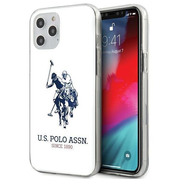 US Polo USHCP12LTPUHRWH, skirtas iPhone 12 Pro Max, baltas цена и информация | Telefono dėklai | pigu.lt
