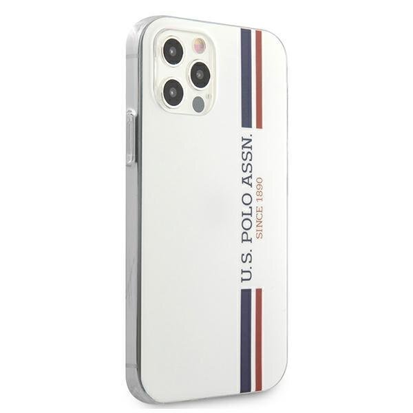 US Polo USHCP12LPCUSSWH, skirtas iPhone 12 Pro Max, baltas цена и информация | Telefono dėklai | pigu.lt