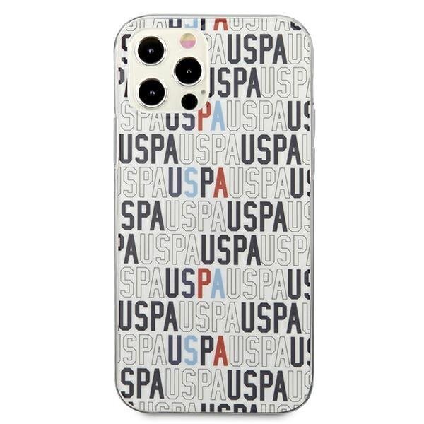 US Polo USHCP12LPCUSPA6, skirtas iPhone 12 Pro Max, baltas kaina ir informacija | Telefono dėklai | pigu.lt