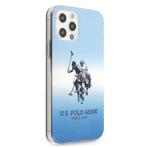 US Polo USHCP12MPCDGBL, skirtas iPhone 12/12 Pro, mėlynas kaina ir informacija | Telefono dėklai | pigu.lt