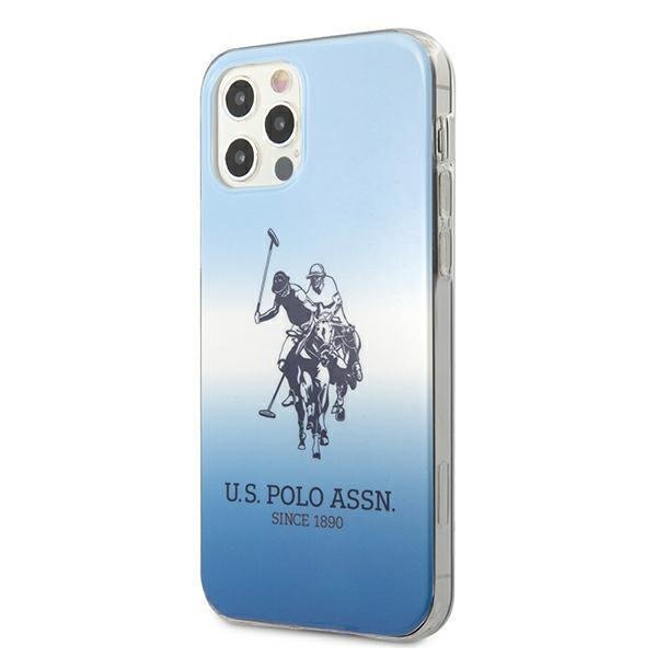 US Polo USHCP12MPCDGBL, skirtas iPhone 12/12 Pro, mėlynas kaina ir informacija | Telefono dėklai | pigu.lt