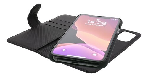 „DELTACO“ dėklas iPhone 12 Pro Max, magnetinis galinis dangtelis, Juodas kaina ir informacija | Telefono dėklai | pigu.lt