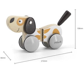 Medinis traukiamas šuniukas PolarB Viga kaina ir informacija | Žaislai kūdikiams | pigu.lt
