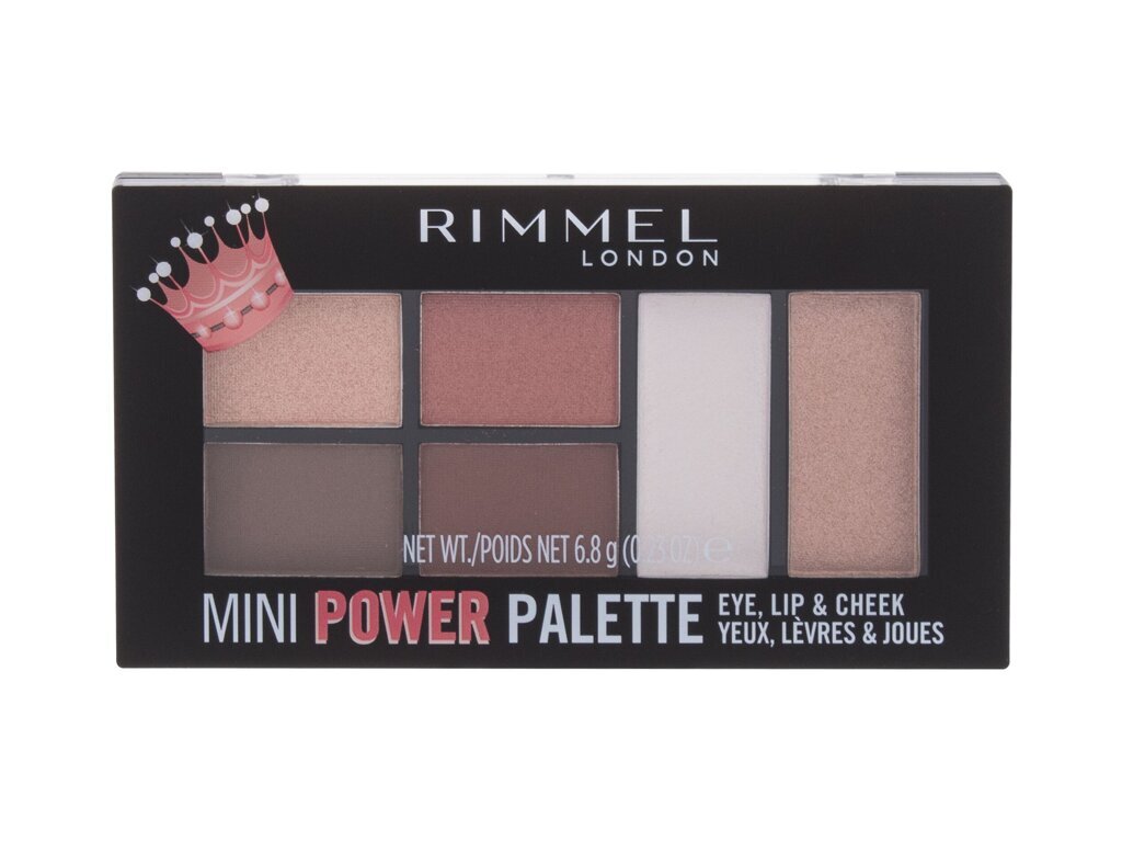 Akių šešėlių paletė Rimmel London Mini Power Palette 003 Queen, 6.8g kaina ir informacija | Akių šešėliai, pieštukai, blakstienų tušai, serumai | pigu.lt