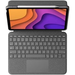 LOGITECH Folio Touch, skirtas iPad Pro 11 colių (1, 2 ir 3 kartos) – PILKA – JK kaina ir informacija | Planšečių, el. skaityklių dėklai | pigu.lt